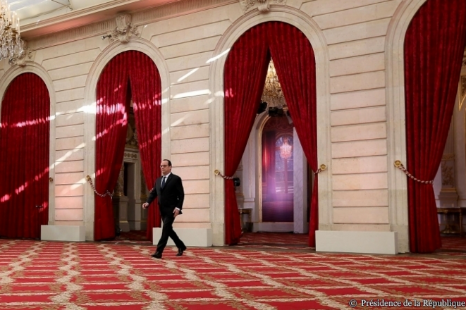 François Hollande, ce jeudi 5 février, à l'Elysée © Présidence de la République François Hollande, ce jeudi 5 février, à l'Elysée © Présidence de la République